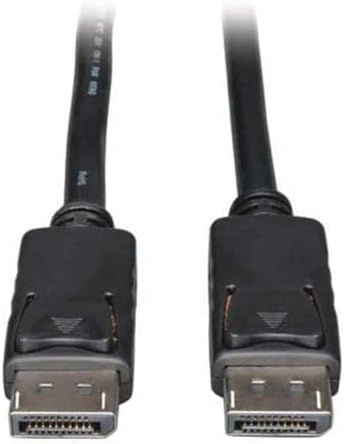 Tripp Lite DisplayPort Cable with Latches (M/M), DP to DP, 4K x 2K, 6-ft. (P580-006), Black