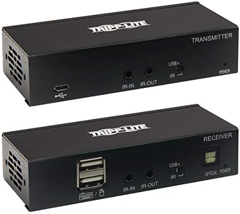 Tripp Lite DisplayPort to HDMI Over Cat6 Extender Kit w KVM Support 4K@60Hz (B127A-1A1-BDBH)