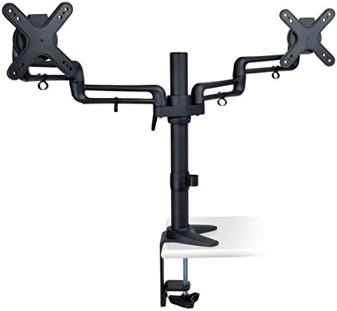 Tripp Lite Dual LCD Display Desk Mount Swivel Tilt for 13 to 27-Inches Flat Screen TV