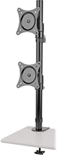 Tripp Lite Dual Monitor Mount Stand/Clamp, Vertical, Swivel & Tilt, 15-27 Inch
