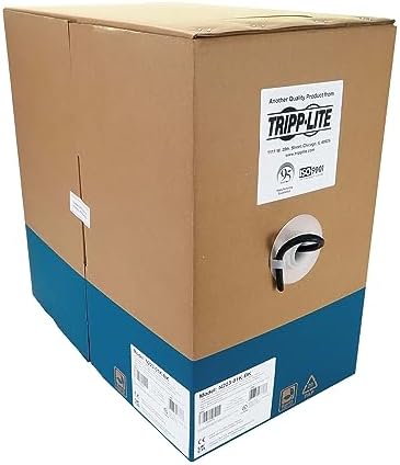 Tripp Lite Eaton Series CAT6A 10G Solid CORE UTP Bulk ETHERNET Cable, CMR Rated
