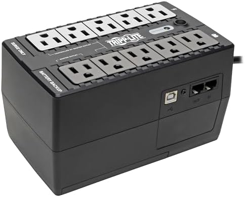 Tripp Lite ECO550UPS 550VA UPS 300W Battery Backup Surge Protector