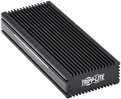 Tripp Lite External SSD Storage Enclosure with USB-C Cable for PC Gaming, M.2 NVMe & SATA SSD