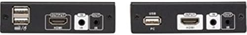 Tripp Lite HDMI HDBaseT KVM Console Extender Over Cat6, 4k HDMI Video Extender, 2 USB Ports, IR