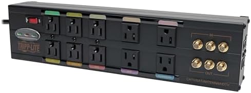 Tripp Lite HT10DBS Heavy Duty Isobar Metal Surge Protector 10 Outlets