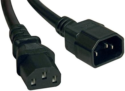 Tripp Lite IEC C13 to C14 Power Cord Extension Cable for UPS, PDU, Server, Monitor