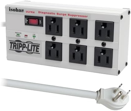 Tripp Lite ISOBAR6ULTRA Isobar Metal Surge Protector 6 Outlets