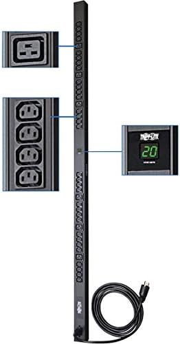 Tripp Lite Metered PDU, 20A, 38 Outlets (6-C19 & 32-C13), 200-240V, C20/L6-20P 10 ft. Cord