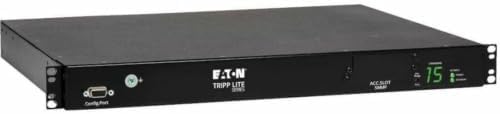 Tripp Lite Metered PDU with ATS, 2/2.4KW Single Phase, 200/240V, 10 Outlet (C13), 2 C14 Input