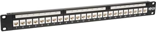 Tripp Lite N250-024-LP 24-Port Cat6/Cat5e Low Profile Wallmount Patch Panel 1U TAA