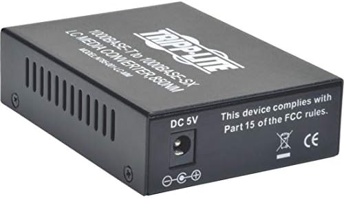 Tripp Lite Network Copper RJ45 Ethernet to Fiber LC Duplex Multimode Extender Converter
