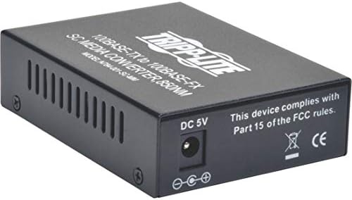 Tripp Lite Network Copper RJ45 Ethernet to Fiber SC Duplex Multimode Extender Media Converter