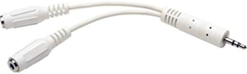 Tripp Lite P313-06N-WH 3.5mm Mini Stereo Cable Adapter Y Splitter