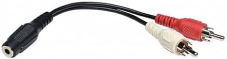 Tripp Lite P316-06N 6-Inch 3.5mm Mini Stereo to Two RCA Audio Y Splitter Adapter Cable,Black