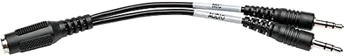 Tripp Lite P318-06N-FMM 6-Inch Audio Headset Splitter Adapter 4 Position 2x3 Position 3.5mm