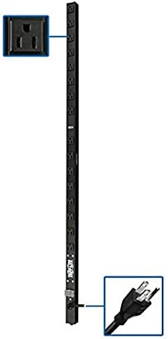 Tripp Lite PDU Basic 120V 1.44kW 16 NEMA 5-15R 5-15P 15ft Cord 48in 0URM (PDUV15-48)