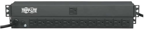 Tripp Lite PDU1215 1U Rack Mount PDU Power Strip, 1800W, 120V, 13 Outlets, 15ft Cord