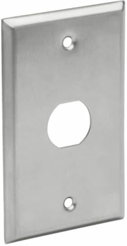 Tripp Lite RJ45 Bulkhead Wall Plate, 1 Cutout, Industrial, Metal