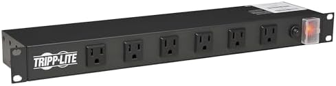 Tripp Lite RS1215-RA Heavy Duty Metal 1U Rack Mount Power Strips