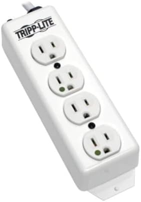Tripp Lite Safe-IT Hospital-Grade Power Strip, 4 Hospital-Grade Green-Dot Outlets
