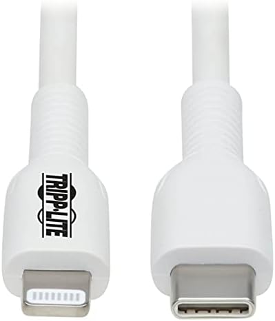 Tripp Lite Safe-IT USB-C to Lightning Charge Cable, Hospital-Grade Protection (M/M)