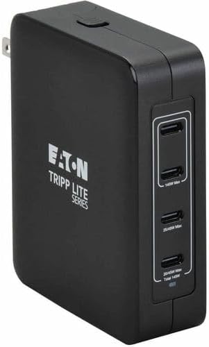 Tripp Lite Series 145W 4-Port USB C Charging Hub, Desktop Charger Multi-Port for All Devices