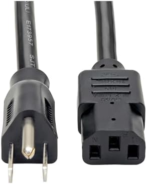 Tripp Lite Series 15 Amp Standard 3ft Computer Power Cord for PC, Monitor, Laptop & More