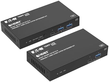 Tripp Lite Series HDBaseT 5 Gbps USB Extender Over Ethernet Transceiver and Receiver 328ft /