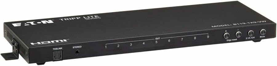 Tripp Lite series HDMI 3x3 Video Wall Controller, 1 in 9 out, 13 Splicing Modes, 1080p Output