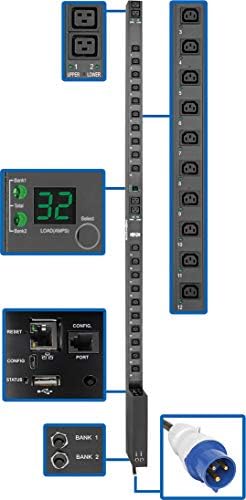 Tripp Lite Single-Phase Switched PDU, 7.4kW, Remote LX Platform Interface, 230V Output