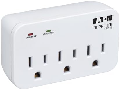 Tripp Lite SK3-0 Surge Protector 3 Outlet Extender Power Strip