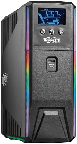Tripp Lite SMART600PSGLCD Pure Sine Wave 600VA Gaming UPS 360W AVR