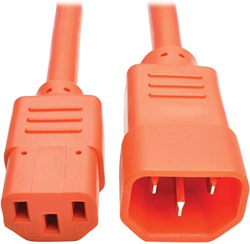 Tripp Lite Standard Computer Power Extension Cord, 10A, 18 AWG (IEC-320-C14 to IEC-320-C13)