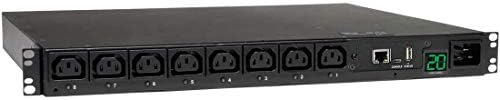 Tripp Lite Switched PDU, 8 Outlets (8 C13), C20/L6-20P Input, 8 ft. Cord, 3.3-3.8kW