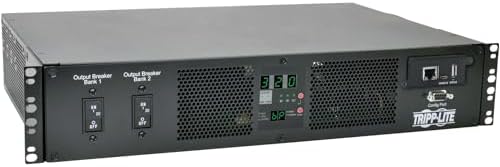 Tripp Lite Switched PDU with ATS, 7.4kW 230V Outlets (16 C13 & 2 C19), 2 IEC309 32A Blue Cords