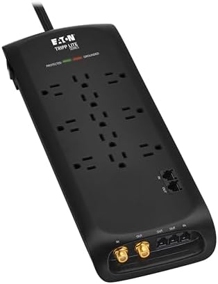 Tripp Lite TLP118DBNET Home Theater Surge Protector 11 Outlets