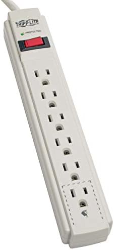 Tripp Lite TLP604 4ft Cord Surge Protector Power Strip 6 Outlets