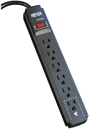 Tripp Lite TLP606B Black 6 Outlet Surge Protector Power Strip