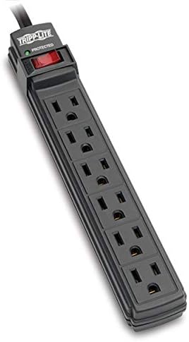 Tripp Lite TLP6B Surge Protector Power Strip 6 Outlets 360 Joules