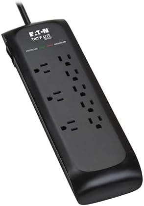 Tripp Lite TLP86B Surge Protector Power Strip 8 Outlets 2100 Joules