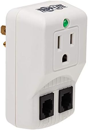 Tripp Lite TRAVELCUBE 1-Outlet Travel Surge Protector + Phone Port