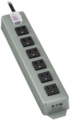 Tripp Lite UL24CB-15 Garage Heavy Duty Metal Power Strip 6 Outlets