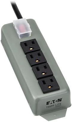 Tripp Lite UL603CB-6 Garage Heavy Duty Metal Power Strip 4 Outlets