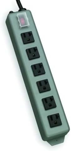 Tripp Lite UL620-15 Garage Heavy Duty Metal 20A Power Strip 6 Outlets
