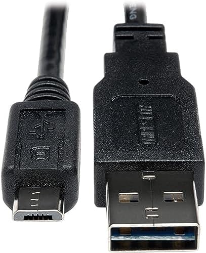 Tripp Lite Universal Reversible USB 2.0 Hi-Speed Cable (Reversible A to 5Pin Micro B M/M)