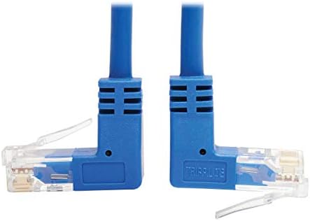 Tripp Lite Up/Down Angle Cat6 Ethernet Cable, Gigabit Molded Slim UTP Network Patch Cable, Blue