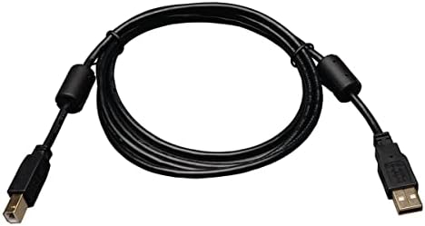 Tripp Lite USB 2.0 Hi-Speed A/B Cable with Ferrite Chokes (M/M) 6-ft. (U023-006), Black