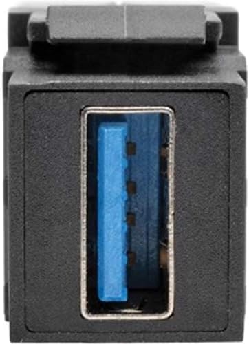 Tripp Lite USB 3.0 Keystone Panel Mount Coupler (F/F), Angled, All-in-One