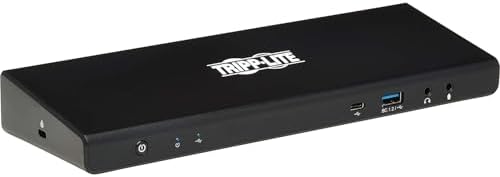 Tripp Lite USB-C Docking Station, 14 Port USB C Dock for Dual Display, 5K 60 Hz DisplayPort DP