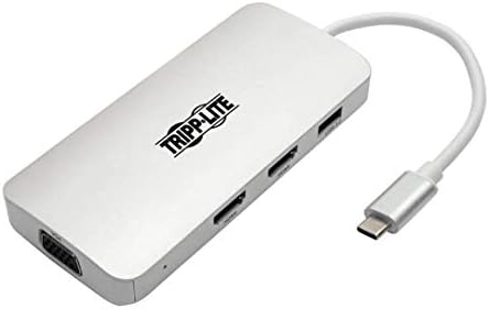 Tripp Lite USB-C Docking Station with Triple Display, 4K @ 60 Hz HDMI, DisplayPort, VGA